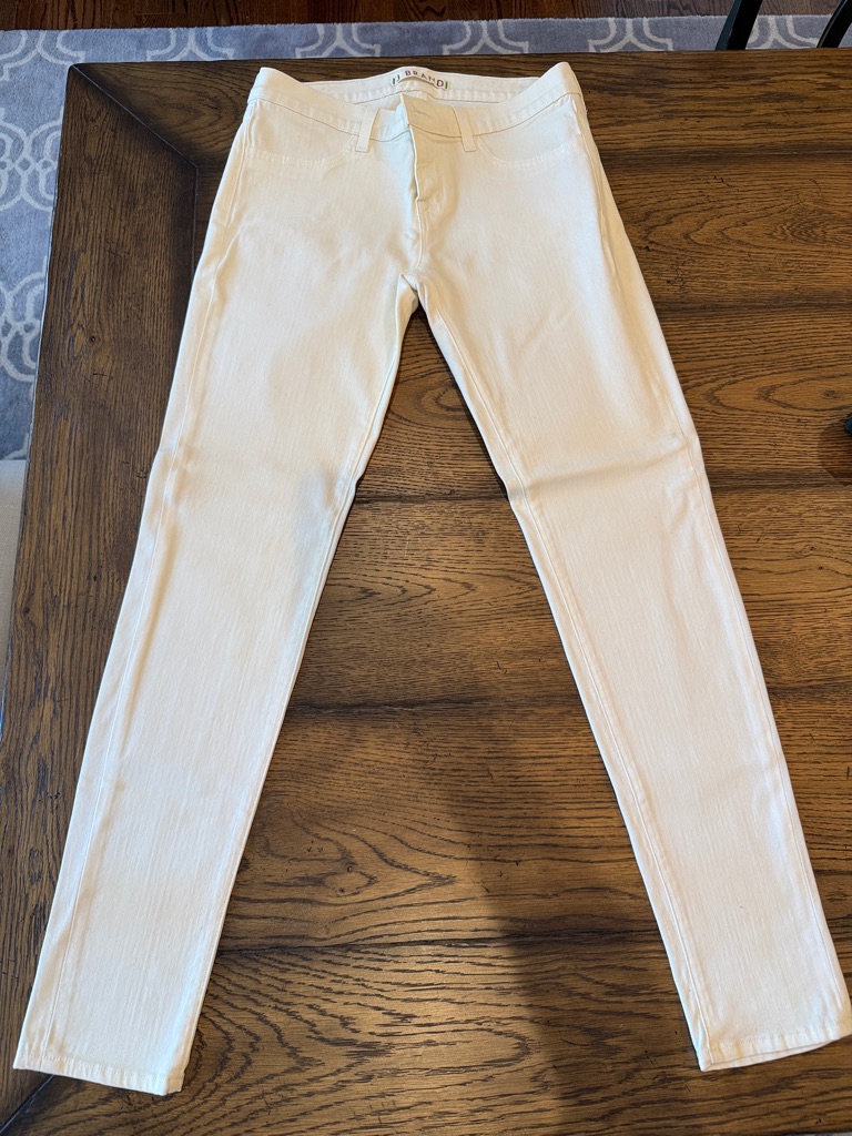 J Brand White Womens Skinny Jeans